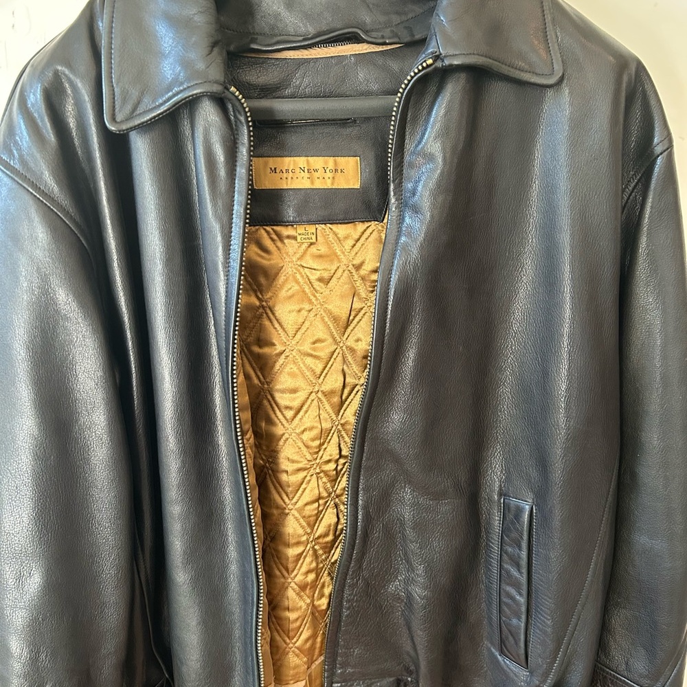 Men's Black Leather Jacket